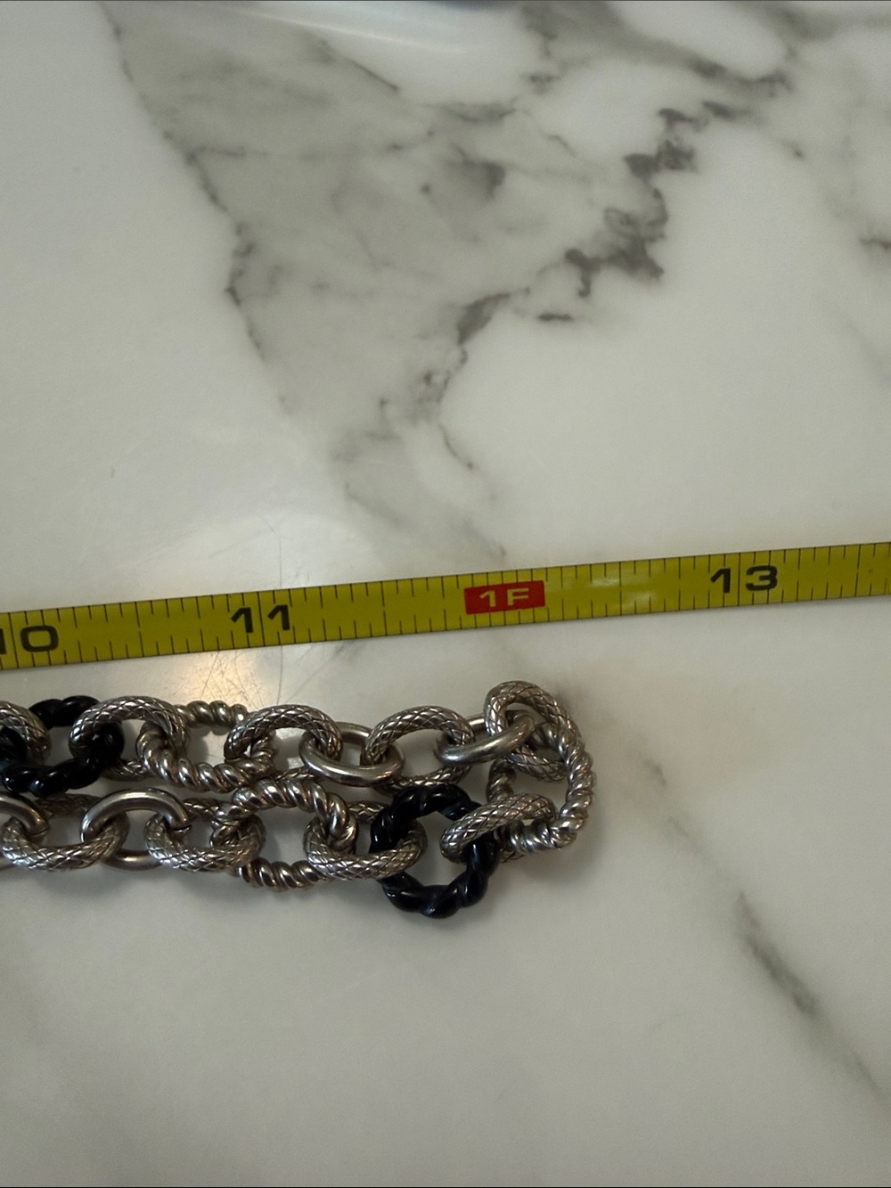 Judith Ripka silver toggle chain bracelet - Picture 5 of 5